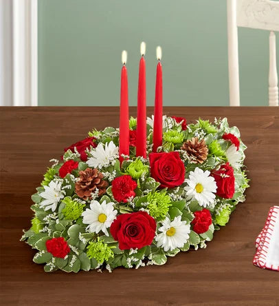 1-800-Flowers Season's Greeting Centerpiece