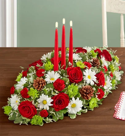 1-800-Flowers Season's Greeting Centerpiece