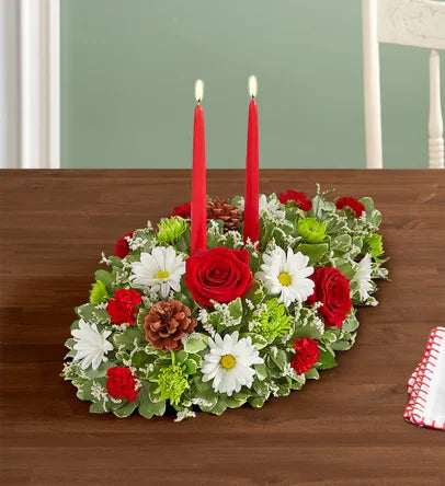 1-800-Flowers Season's Greeting Centerpiece