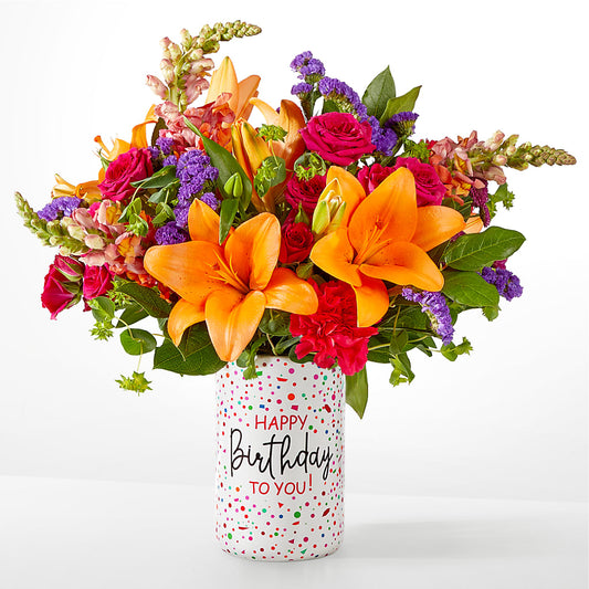 Birthday Palooza Bouquet –  Poplar Flower Shop, Terre Haute IN