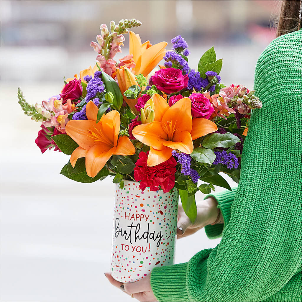 Birthday Palooza Bouquet –  Poplar Flower Shop, Terre Haute IN
