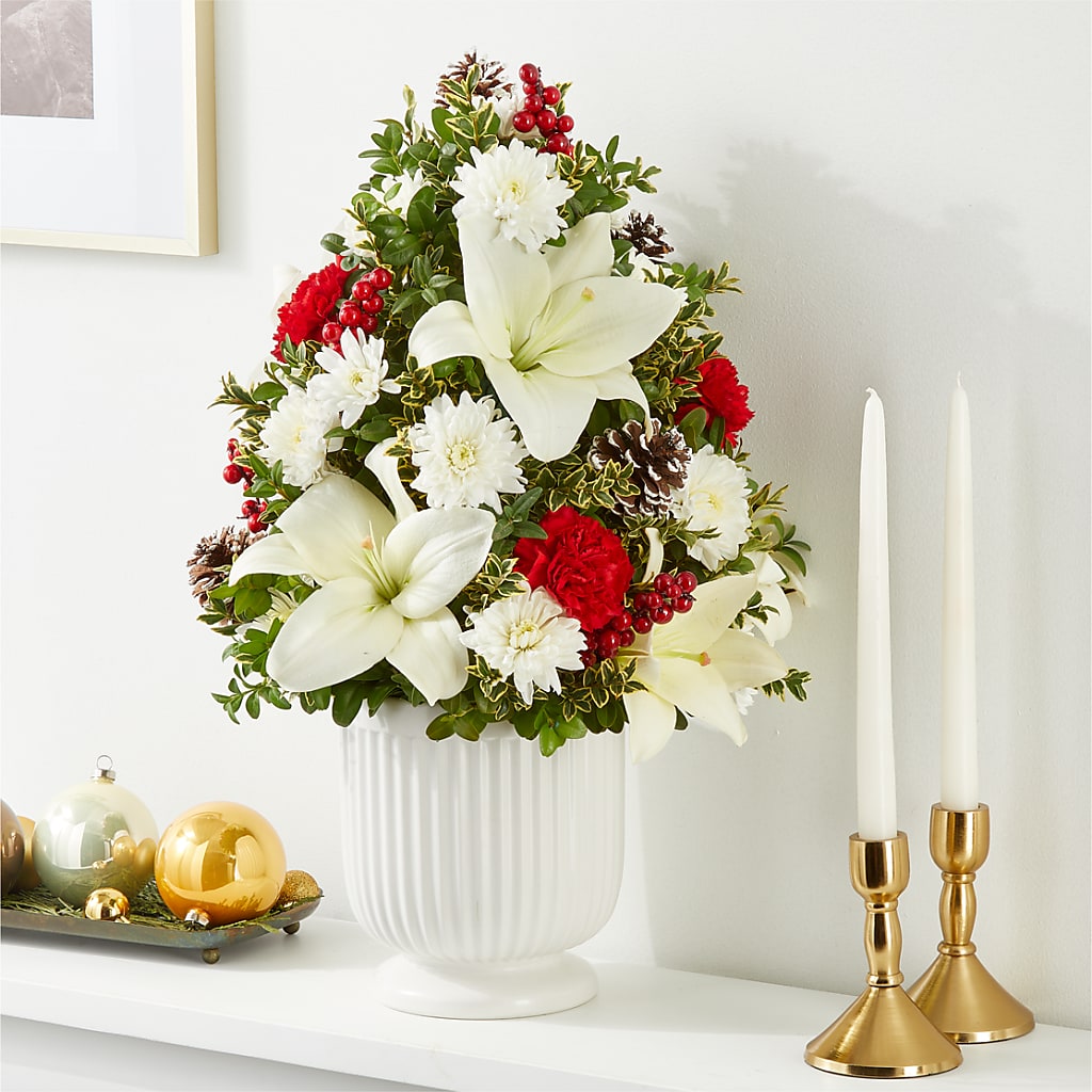 Festive Moments Tree –  Poplar Flower Shop, Terre Haute IN