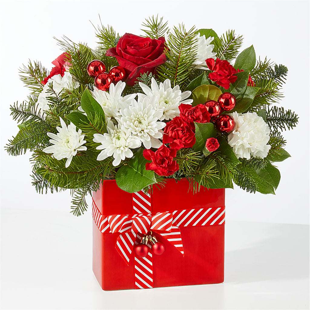 Presents Under the Tree Bouquet –  Poplar Flower Shop, Terre Haute IN