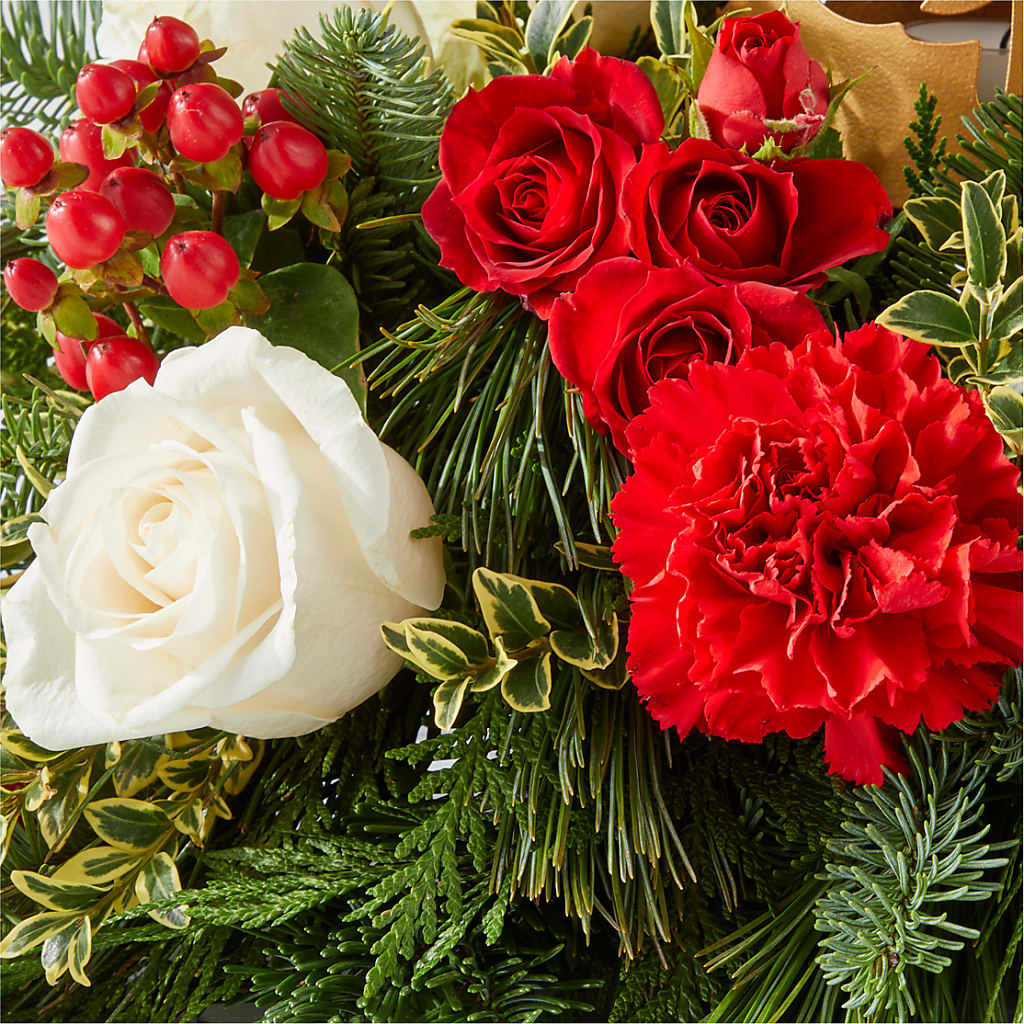 December Dreams Centerpiece –  Poplar Flower Shop, Terre Haute IN
