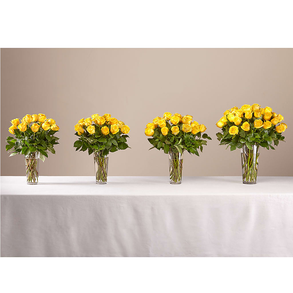 Long Stem Yellow Rose Bouquet –  Poplar Flower Shop, Terre Haute IN