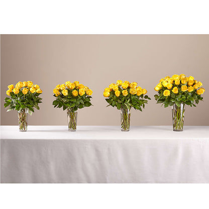 Long Stem Yellow Rose Bouquet –  Poplar Flower Shop, Terre Haute IN