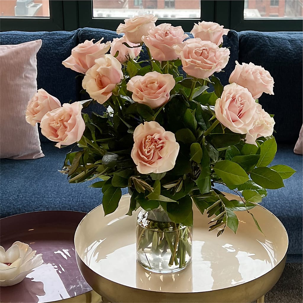 Long Stem Pink Rose Bouquet –  Poplar Flower Shop, Terre Haute IN