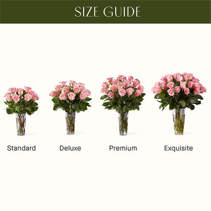 Long Stem Pink Rose Bouquet –  Poplar Flower Shop, Terre Haute IN