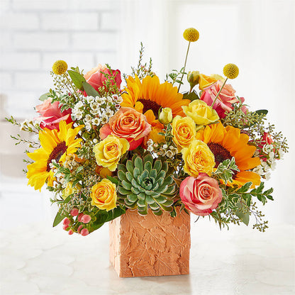 Sunflower Season Bouquet –  Poplar Flower Shop, Terre Haute IN
