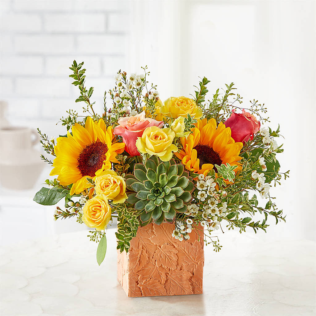 Sunflower Season Bouquet –  Poplar Flower Shop, Terre Haute IN