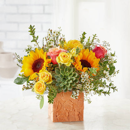 Sunflower Season Bouquet –  Poplar Flower Shop, Terre Haute IN