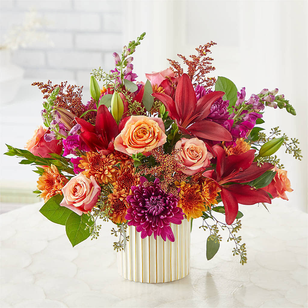 Burgundy Landscape Bouquet –  Poplar Flower Shop, Terre Haute IN