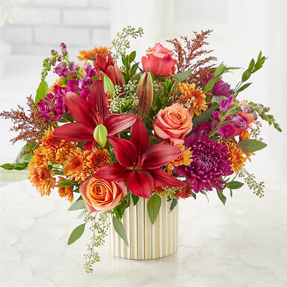 Burgundy Landscape Bouquet –  Poplar Flower Shop, Terre Haute IN