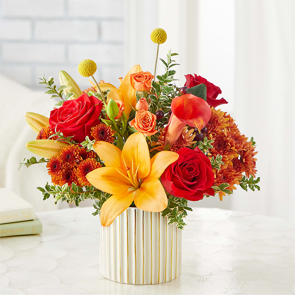 Scarlet Skies Bouquet –  Poplar Flower Shop, Terre Haute IN