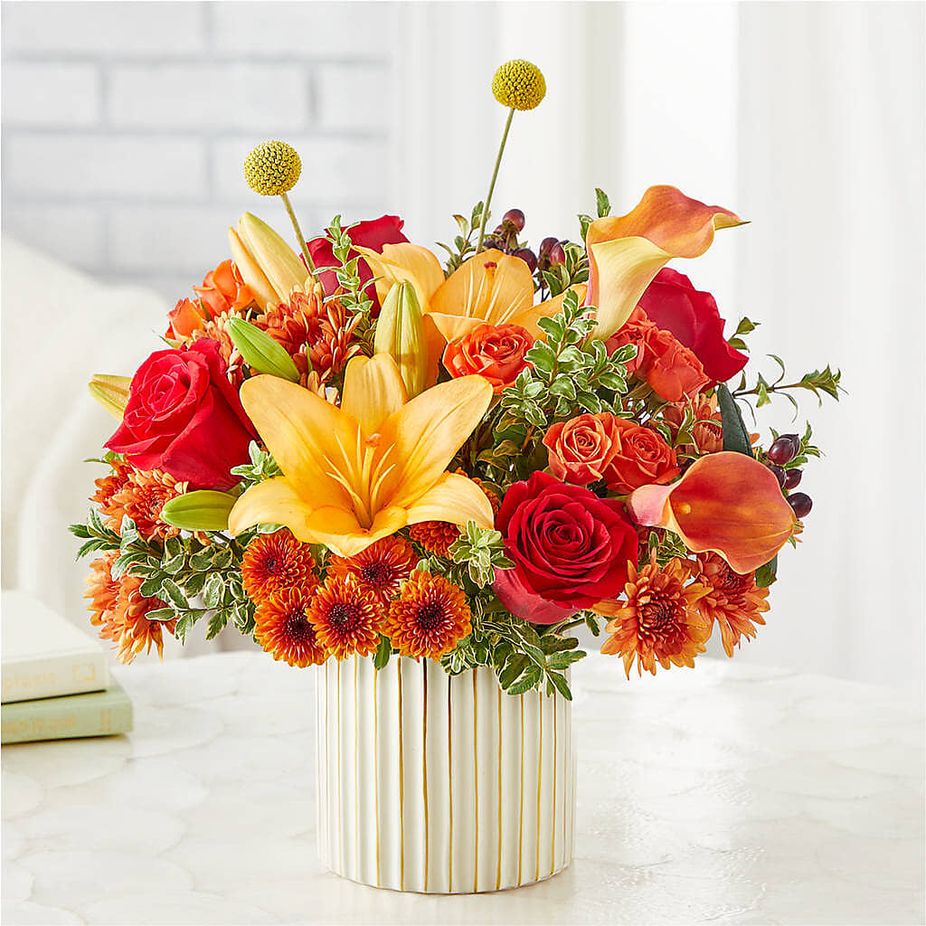 Scarlet Skies Bouquet –  Poplar Flower Shop, Terre Haute IN