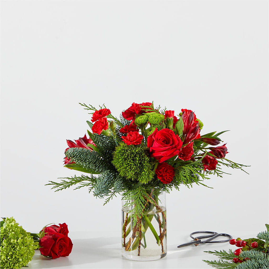 Merry Moment Bouquet – A Florist Original –  Poplar Flower Shop, Terre Haute IN