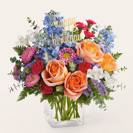 Birthday Bash Bouquet –  Poplar Flower Shop, Terre Haute IN