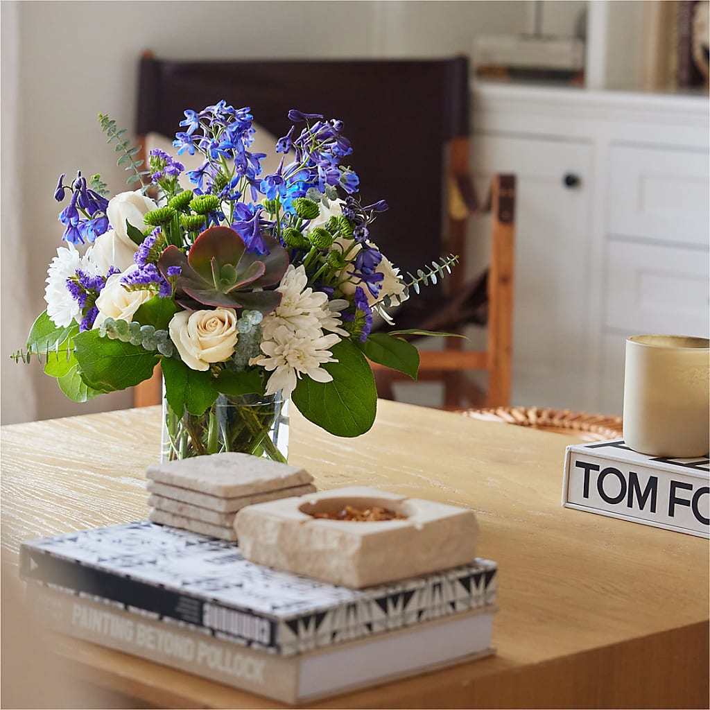 Cerulean Waves Bouquet –  Poplar Flower Shop, Terre Haute IN