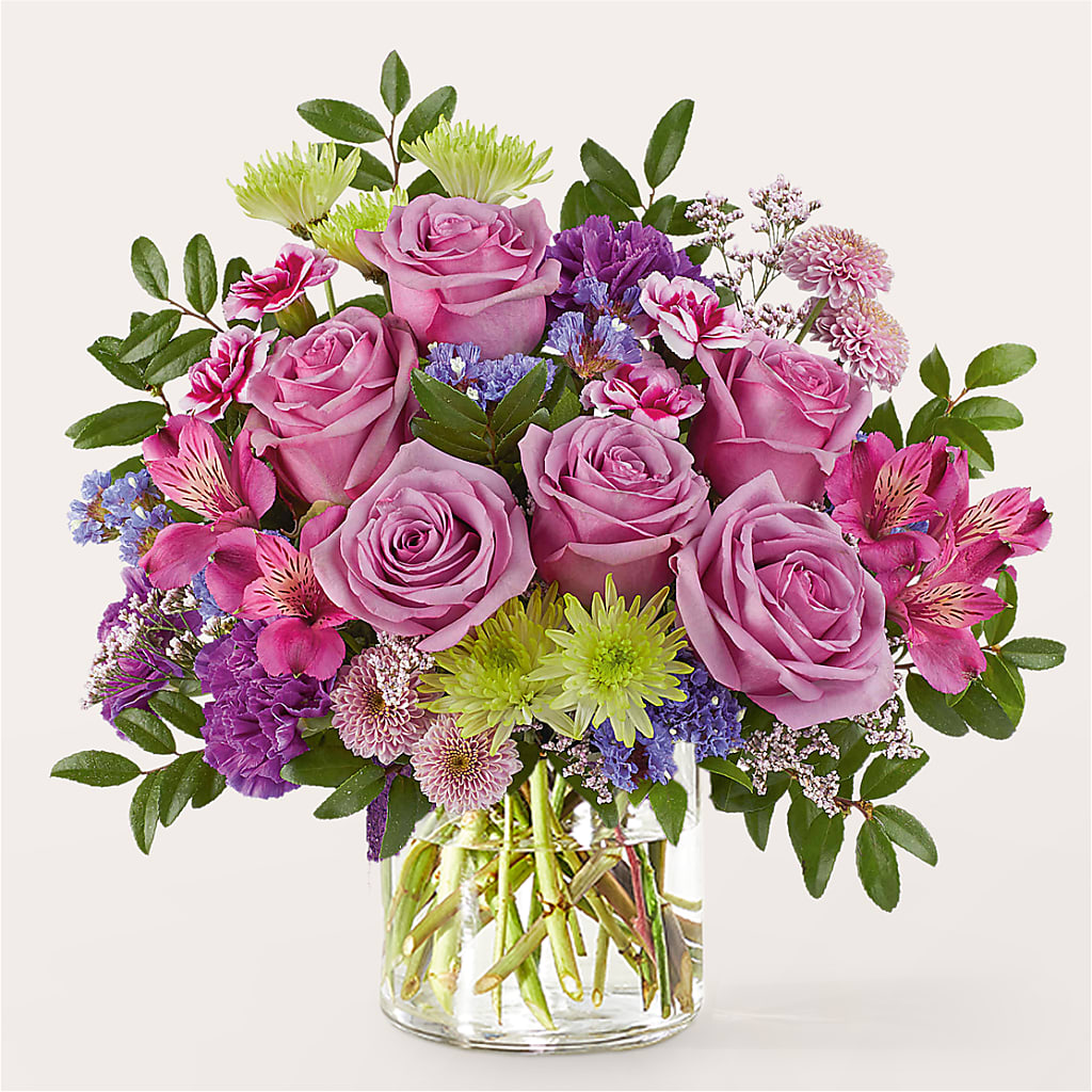 Glass Half Full Bouquet –  Poplar Flower Shop, Terre Haute IN
