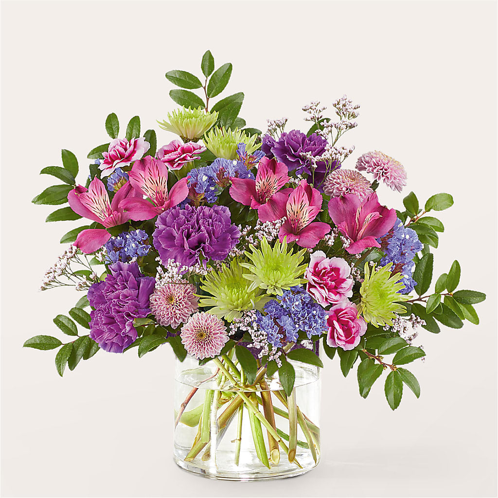 Glass Half Full Bouquet –  Poplar Flower Shop, Terre Haute IN