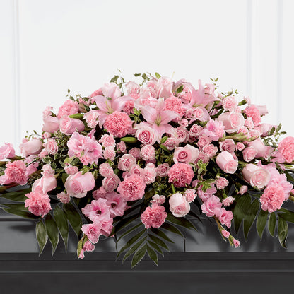 Garden of Comfort Casket Spray (Standard) –  Poplar Flower Shop, Terre Haute IN