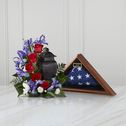 Patriotic Tribute Arrangement –  Poplar Flower Shop, Terre Haute IN