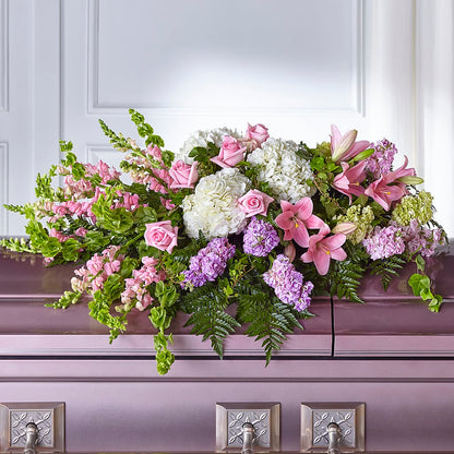 Life's Gratitude Casket Spray –  Poplar Flower Shop, Terre Haute IN