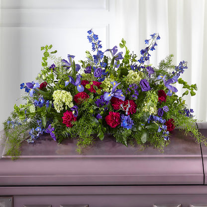 Always Treasured Casket Spray –  Poplar Flower Shop, Terre Haute IN