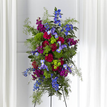 Heavenly Skies Standing Spray –  Poplar Flower Shop, Terre Haute IN