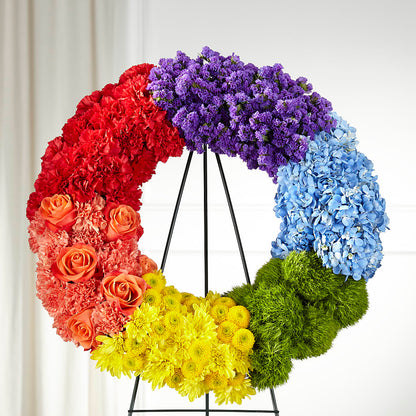 Circle of Love Wreath –  Poplar Flower Shop, Terre Haute IN