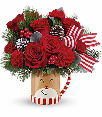 Teleflora's Send A Hug Reindeer Wish Bouquet