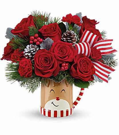 Teleflora's Send A Hug Reindeer Wish Bouquet