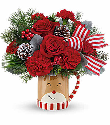 Teleflora's Send A Hug Reindeer Wish Bouquet