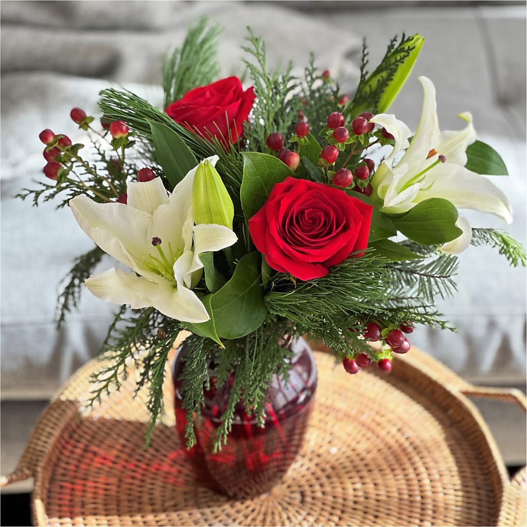 Evergreen Delight Bouquet –  Poplar Flower Shop, Terre Haute IN