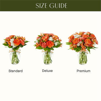 Apricot Glow Bouquet –  Poplar Flower Shop, Terre Haute IN