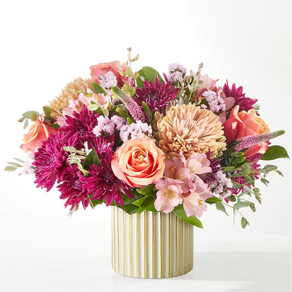 Berry Cobbler Bouquet with Ivory Vase –  Poplar Flower Shop, Terre Haute IN