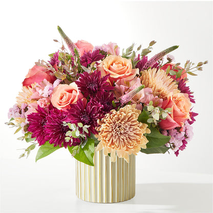 Berry Cobbler Bouquet with Ivory Vase –  Poplar Flower Shop, Terre Haute IN