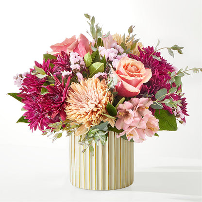 Berry Cobbler Bouquet with Ivory Vase –  Poplar Flower Shop, Terre Haute IN