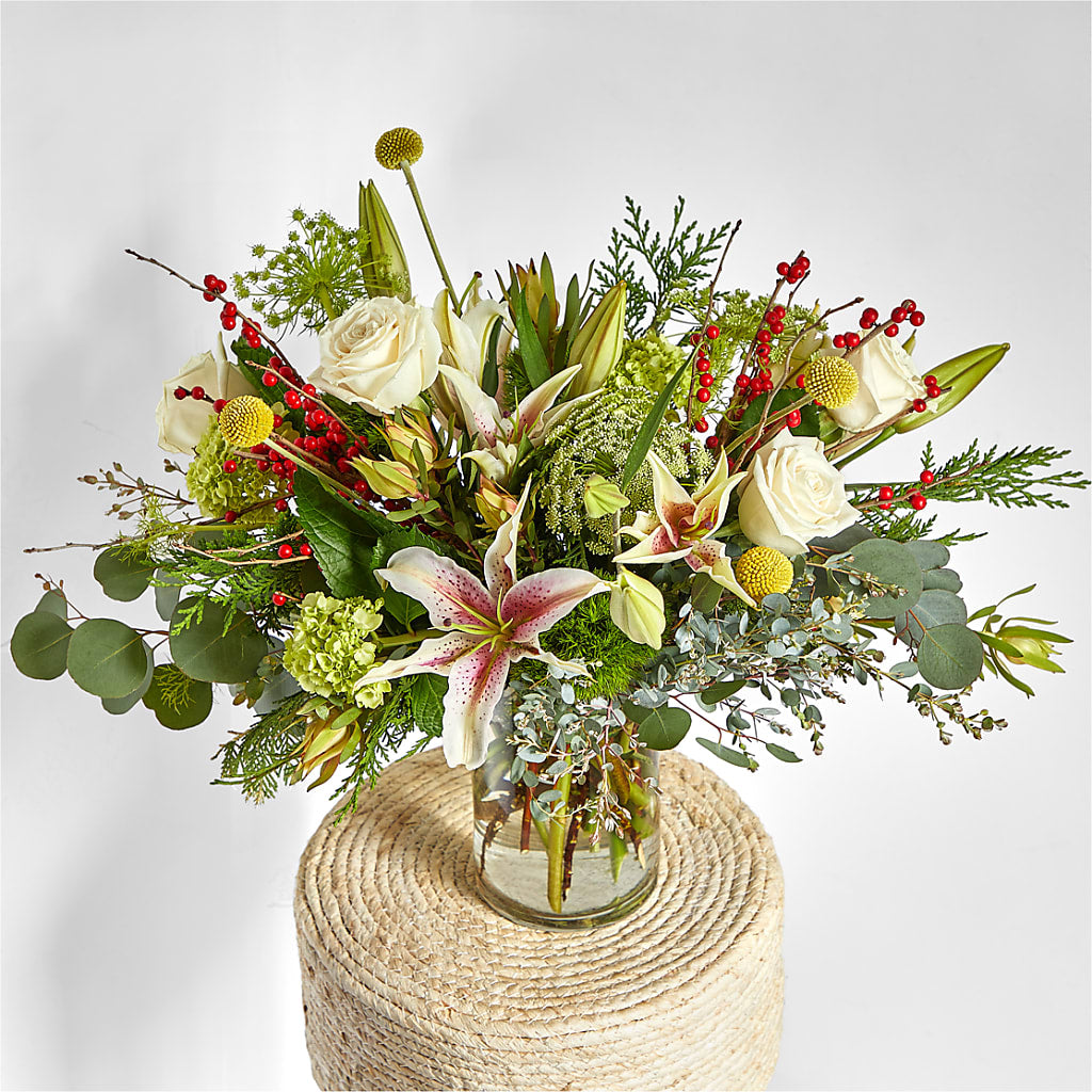 Berry & Bright Bouquet –  Poplar Flower Shop, Terre Haute IN