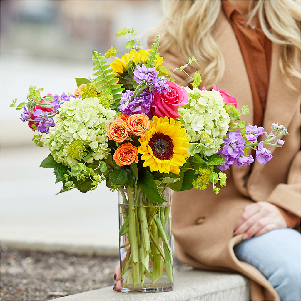 Vibrant Greetings Bouquet –  Poplar Flower Shop, Terre Haute IN