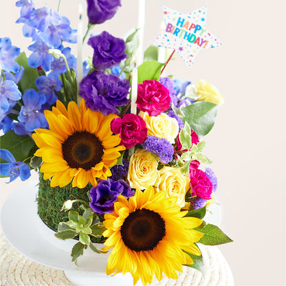 Star of the Day Floral Cake –  Poplar Flower Shop, Terre Haute IN