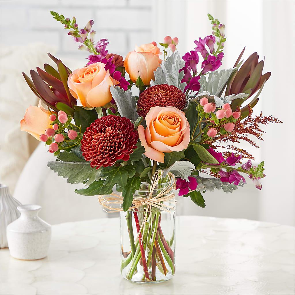 Moody Hues Bouquet –  Poplar Flower Shop, Terre Haute IN