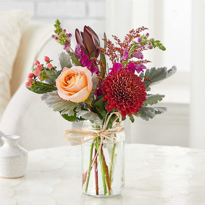 Moody Hues Bouquet –  Poplar Flower Shop, Terre Haute IN
