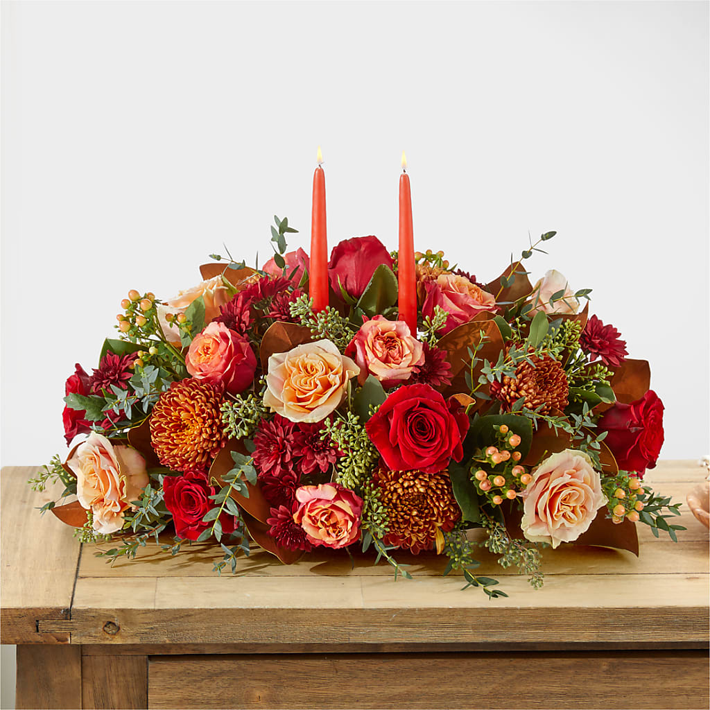 Gather Near Centerpiece –  Poplar Flower Shop, Terre Haute IN