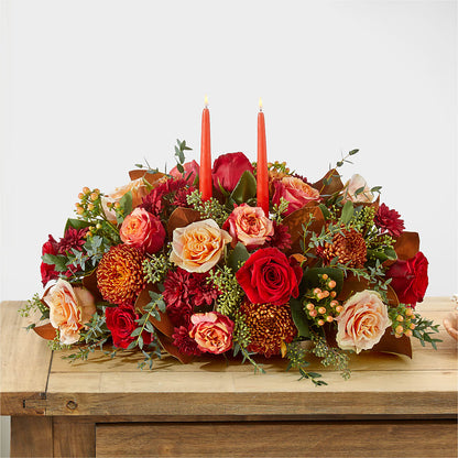 Gather Near Centerpiece –  Poplar Flower Shop, Terre Haute IN