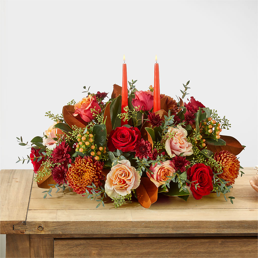 Gather Near Centerpiece –  Poplar Flower Shop, Terre Haute IN