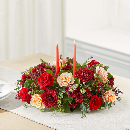 Most Thankful Centerpiece –  Poplar Flower Shop, Terre Haute IN