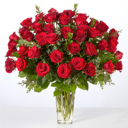 Forever Yours Fifty Stem Red Rose Bouquet –  Poplar Flower Shop, Terre Haute IN