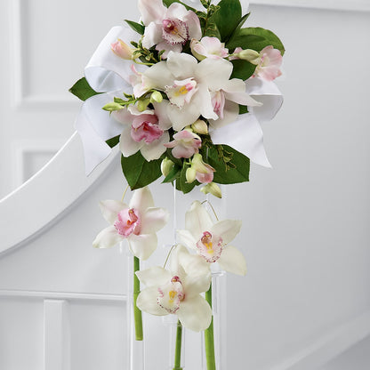 Perfect Entrance Pew Arrangement –  Poplar Flower Shop, Terre Haute IN