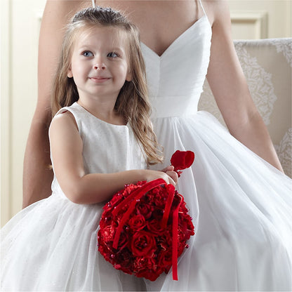 Pure at Heart Flower Girl Arrangement –  Poplar Flower Shop, Terre Haute IN